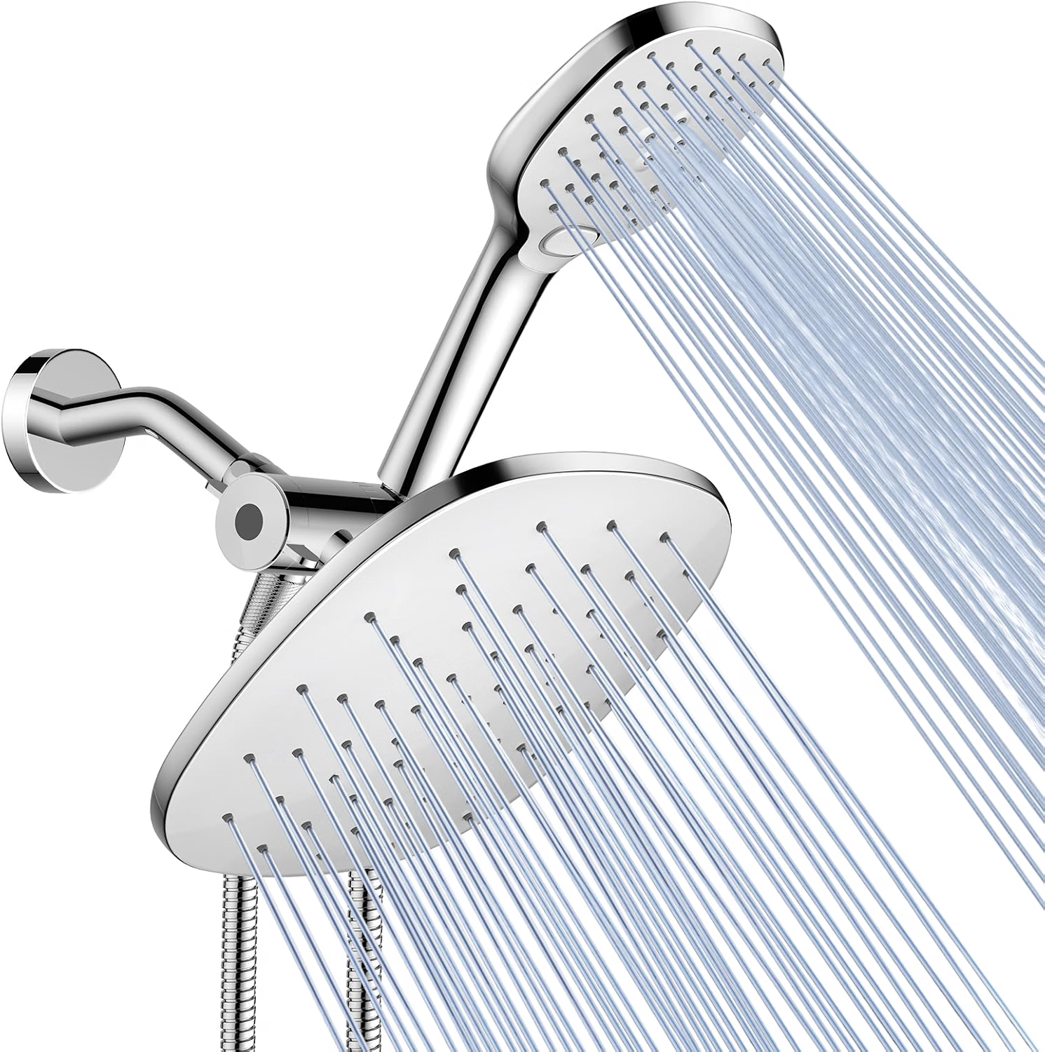 10" Rain Shower Head with Handheld Spray, Dual High Pressure Showerhead